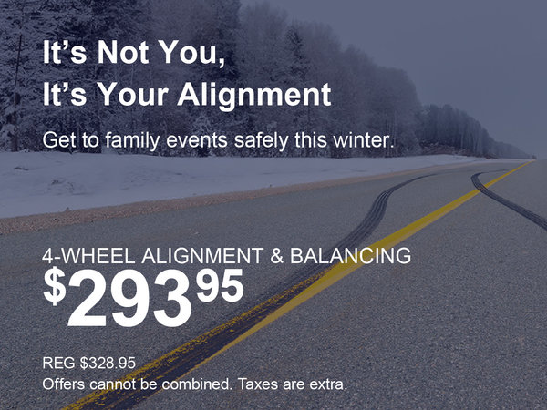 4-Wheel Alignment & Balance Special