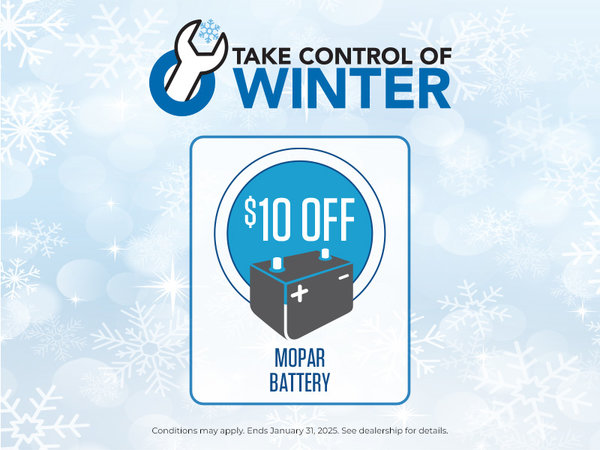 $10 off MOPAR battery