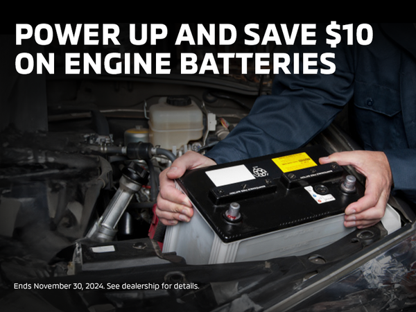 Power Up and Save $10 on Engine Batteries