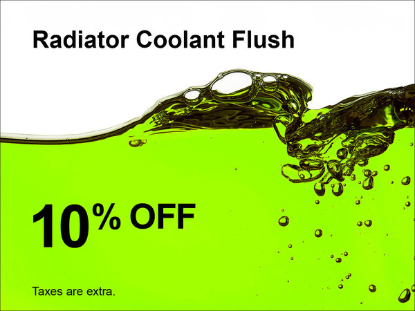 Radiator Coolant Flush Special