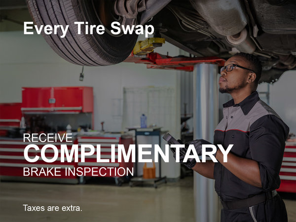 Brake Inspection with Tire Swap Special