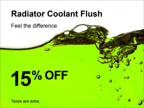 Coolant Flush Special