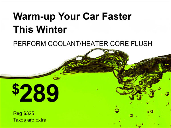 Coolant / Heater Core Flush Special