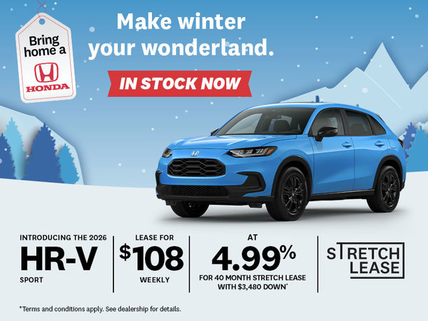 Bring Home a Honda - 2026 HR-V Sport