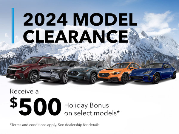 2024 Model Clearance