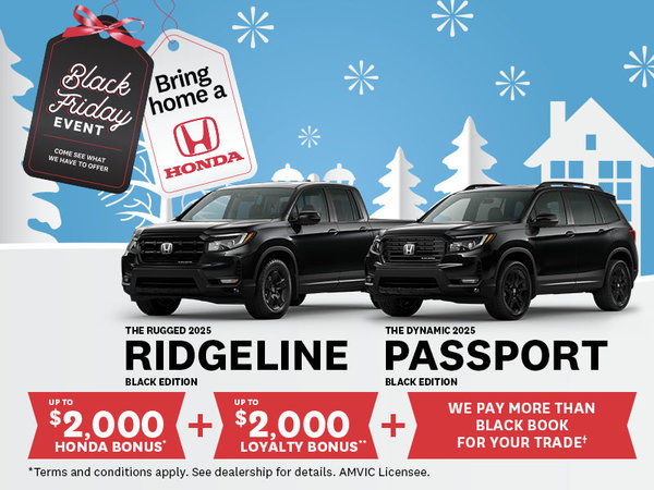 Black Friday Sale - 2025 Ridgeline & Paasport