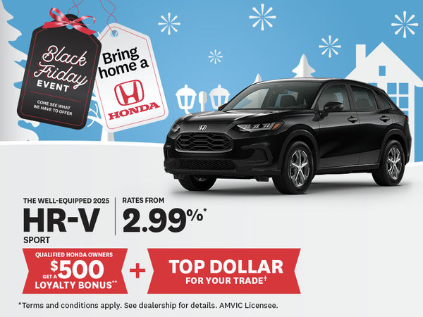 Black Friday - 2025 Honda HRV