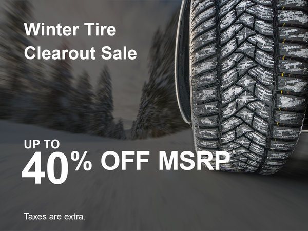 Winter Tire Clearout Special