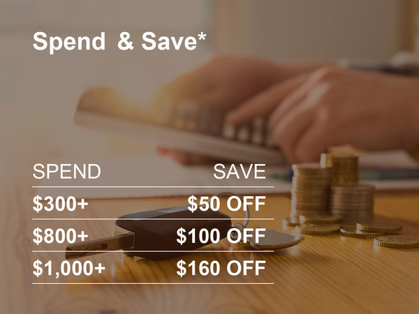 Spend & Save Service Special