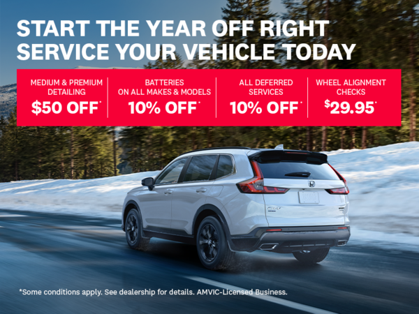 Start the year off right – service your vehicle today