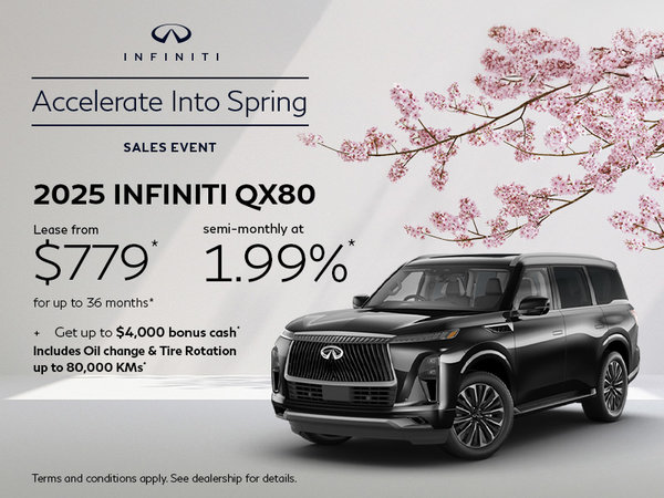 Accelerate into Spring Sales Event - 2025 INFINITI QX80