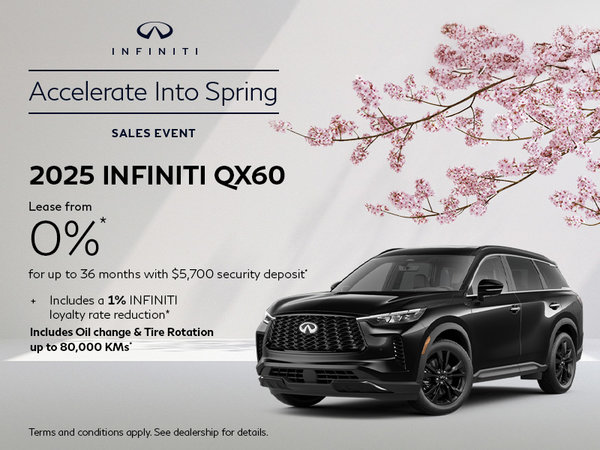 Accelerate into Spring Sales Event - 2025 INFINITI QX60