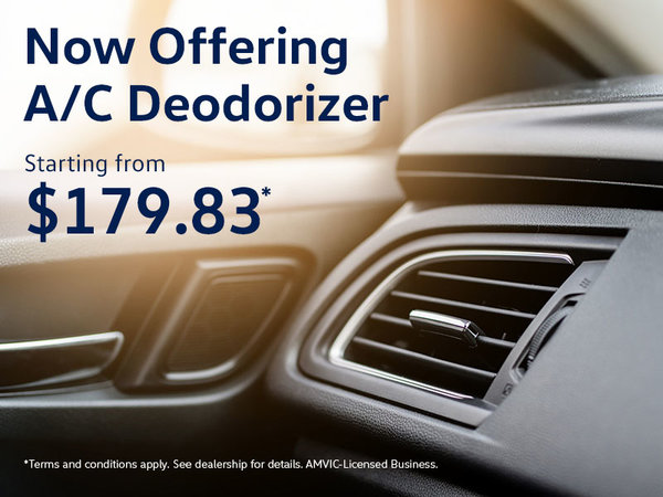 Now Offering A/C Deodorizer