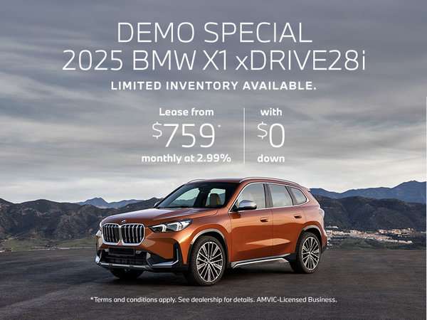 Demo Special – 2025 X1 xDrive28i