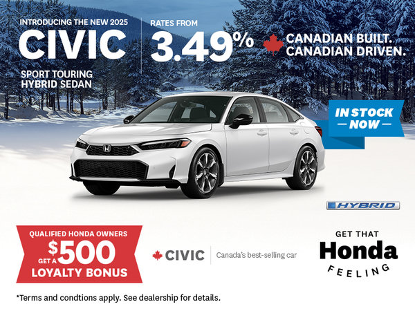 Get that Honda Feeling - 2025 Civic Sport Touring Hybrid