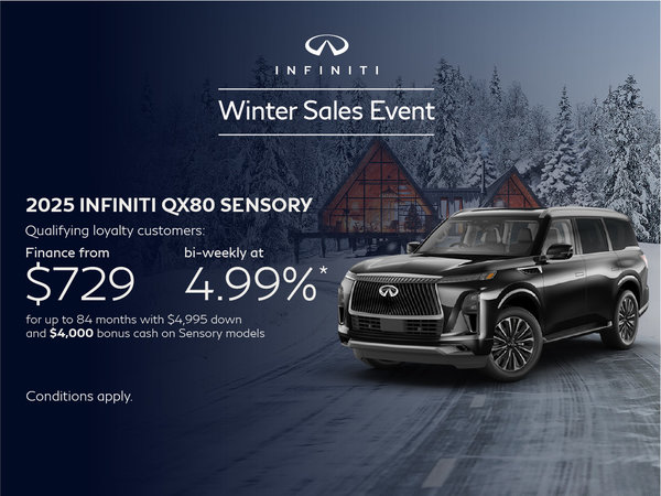 Get the 2025 Infiniti QX80 Today!