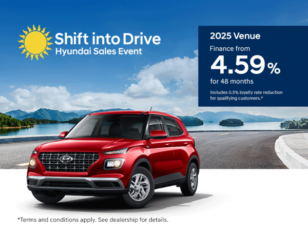 Shift into Drive Hyundai Sales Event - 2025 Venue