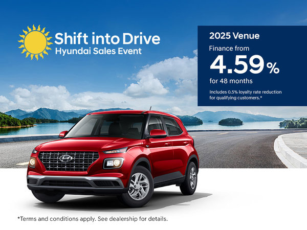 Shift into Drive Hyundai Sales Event - 2025 Venue