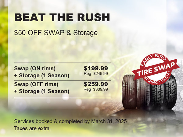 Early Bird Tire Swap Special