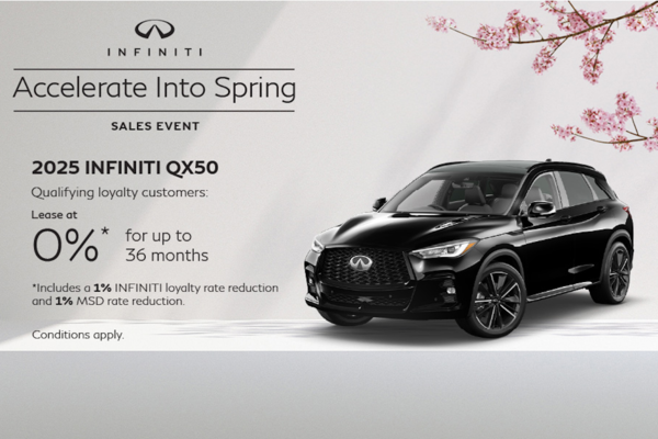 2025 QX50 - March Offers