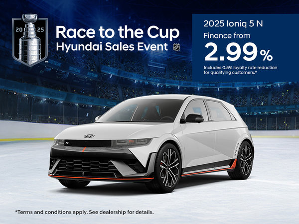 Race to the Cup Hyundai Sales Event - 2025 Ioniq 5 N