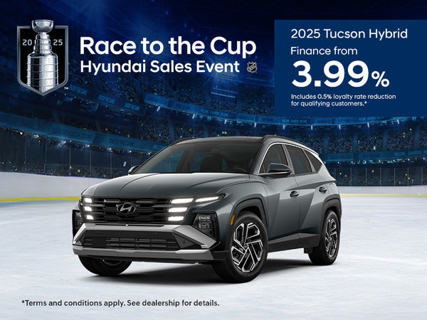 Race to the Cup Hyundai Sales Event - 2025 Tucson Hybrid