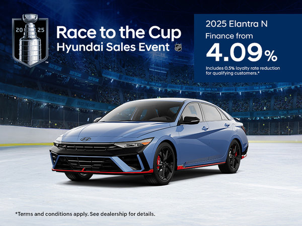 Race to the Cup Hyundai Sales Event - 2025 Elantra N