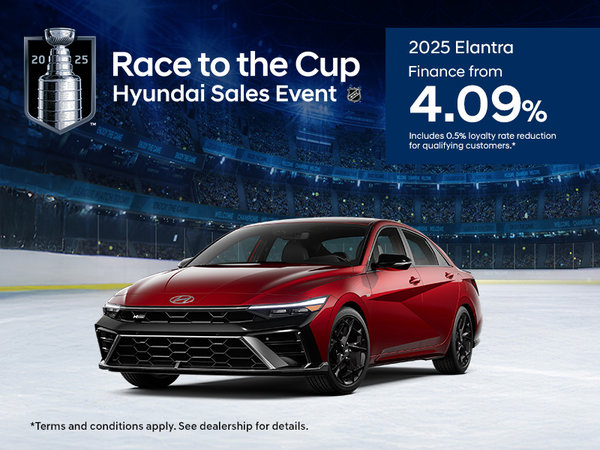 Race to the Cup Hyundai Sales Event - 2025 Elantra