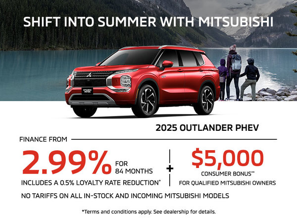 Shift Into Summer with Mitsubishi - 2025 Outlander PHEV