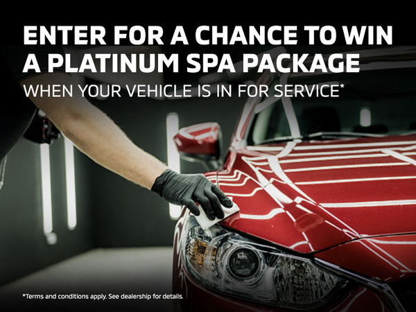 Enter for a Chance to Win a Platinum Spa Package