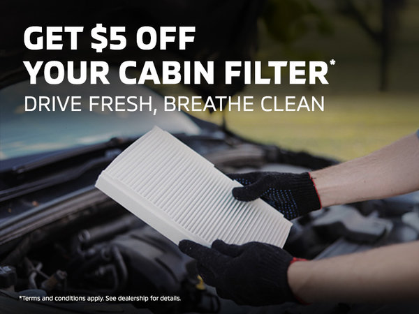 Get $5 Off Your Cabin Filter