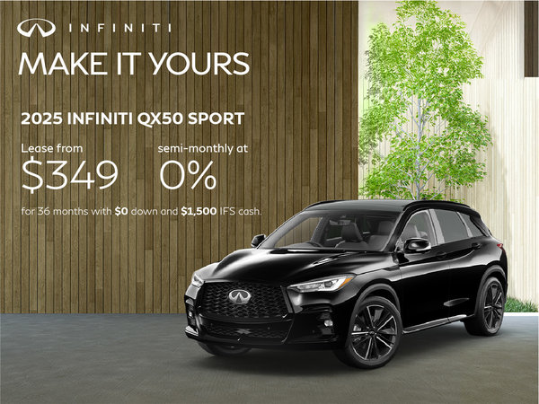 2025 QX50 - May Offers