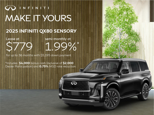 2025 QX80 - May Offers