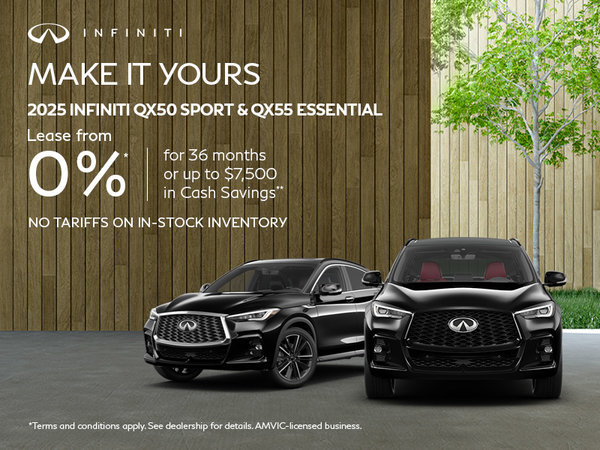 2025 INFINITI QX50 Sport & QX55 Essential
