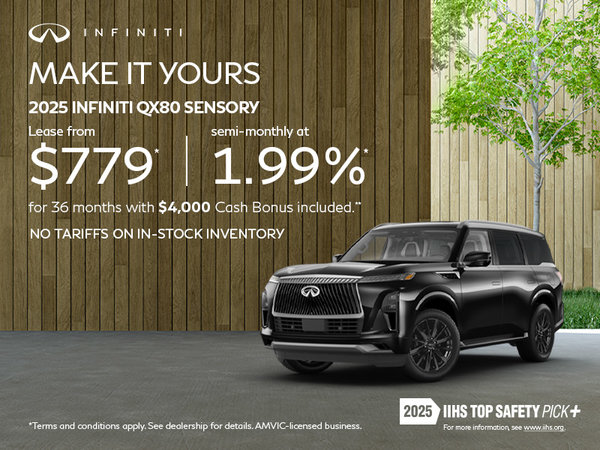 2025 INFINITI QX80 Sensory