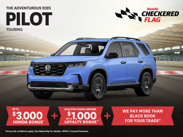 Honda Checkered Flag - 2025 Pilot Touring