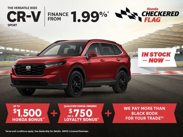 Honda Checkered Flag - 2025 CR-V Sport