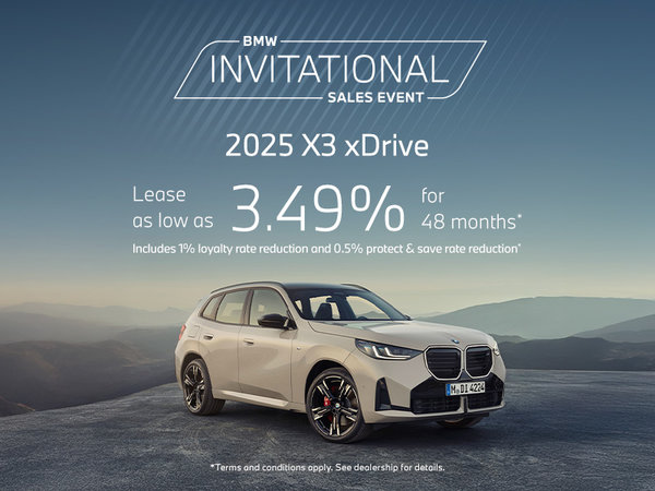 BMW Invitation Sales Event - 2025 X3 xDrive
