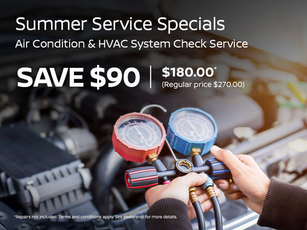 Summer Service Specials – Air Condition & HVAC System Check Service