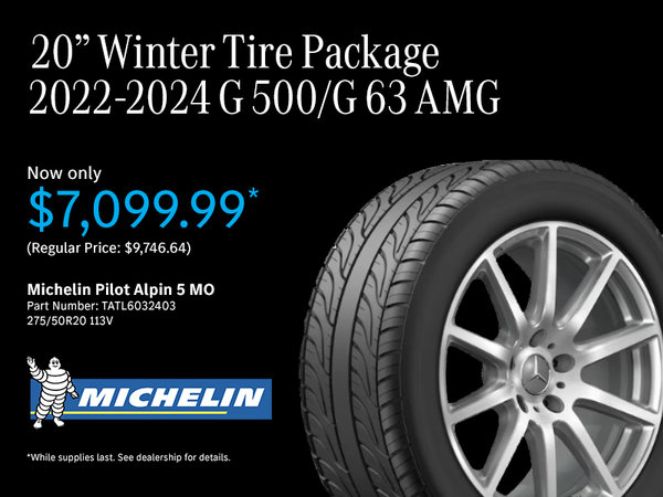 20' Winter Tire Package 2022-2024 G 500/G63 AMG