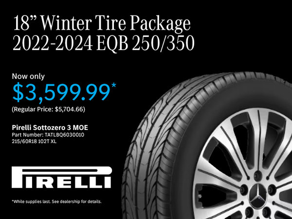 18' Winter Tire Package 2022-2024 EQB 250/350