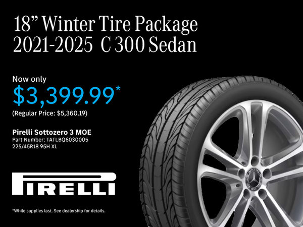 18' Winter Tire Package 2021-2025 C300 Sedan