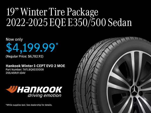 19' Winter Tire Package 2022-2025 EQE E350/500 Sedan