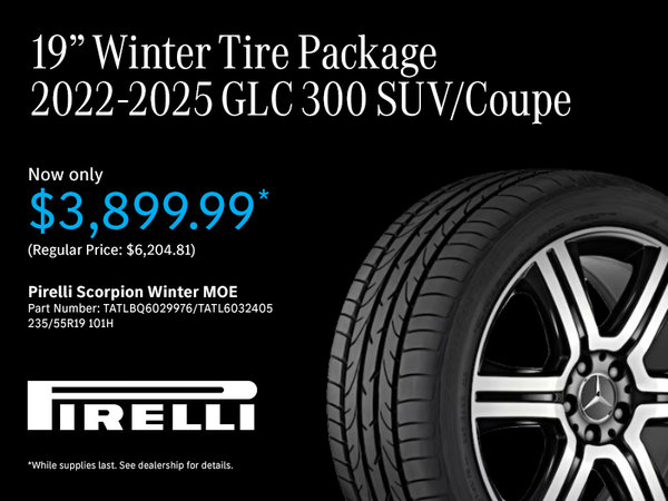 19' Winter Tire Package 2022-2025 GLC 300 SUV/Coupe