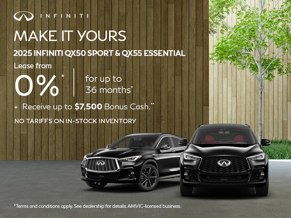 2025 INFINITI QX50 Sport & QX55 Essential