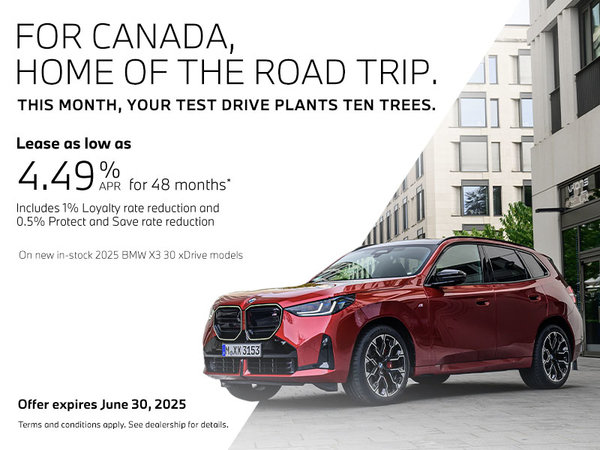 For Canada, Home of the Road Trip | 2025 X3 30 xDrive