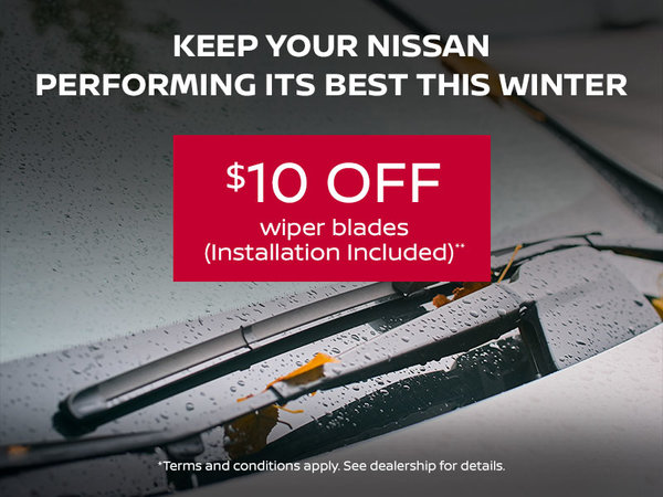 $10 Off Wiper Blades (Installation Included)