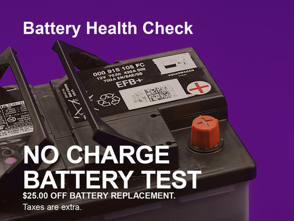 Battery Test & Replacement Special