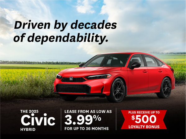 2025 Civic Hybrid - July Offer