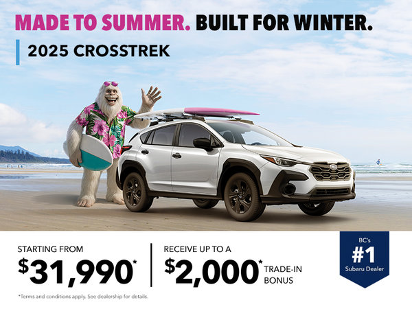 Made to Summer. Built for Winter. 2025 Crosstrek